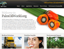 Tablet Screenshot of palmoilworld.org